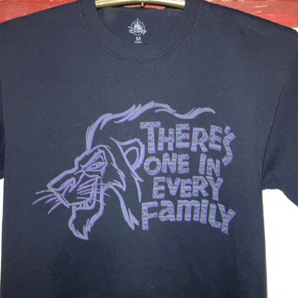 Disney Black and Purple Lion Graphic Short Sleeve Tee - There’s One In Every Fam